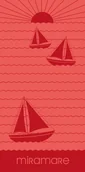 Ręczniki - Ręcznik welurowy FARO Miramare Wakacje 012, 70x140 cm cm - miniaturka - grafika 1