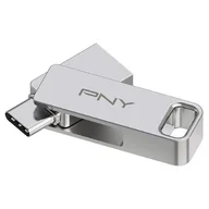 Pendrive - PNY Duo Link 128GB USB 3.2 Typ C / USB 3.2 Srebrny P-FDI128DULINKTYC-GE - miniaturka - grafika 1