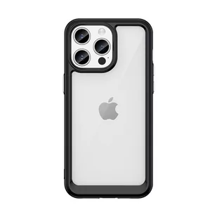 Etui Outer Braders z żelową ramką do iPhone 15 Pro czarne - Etui i futerały do telefonów Etui Outer Braders z żelową ramką do iPhone 15 Pro czarne - Etui i futerały do telefonów - miniaturka - grafika 1