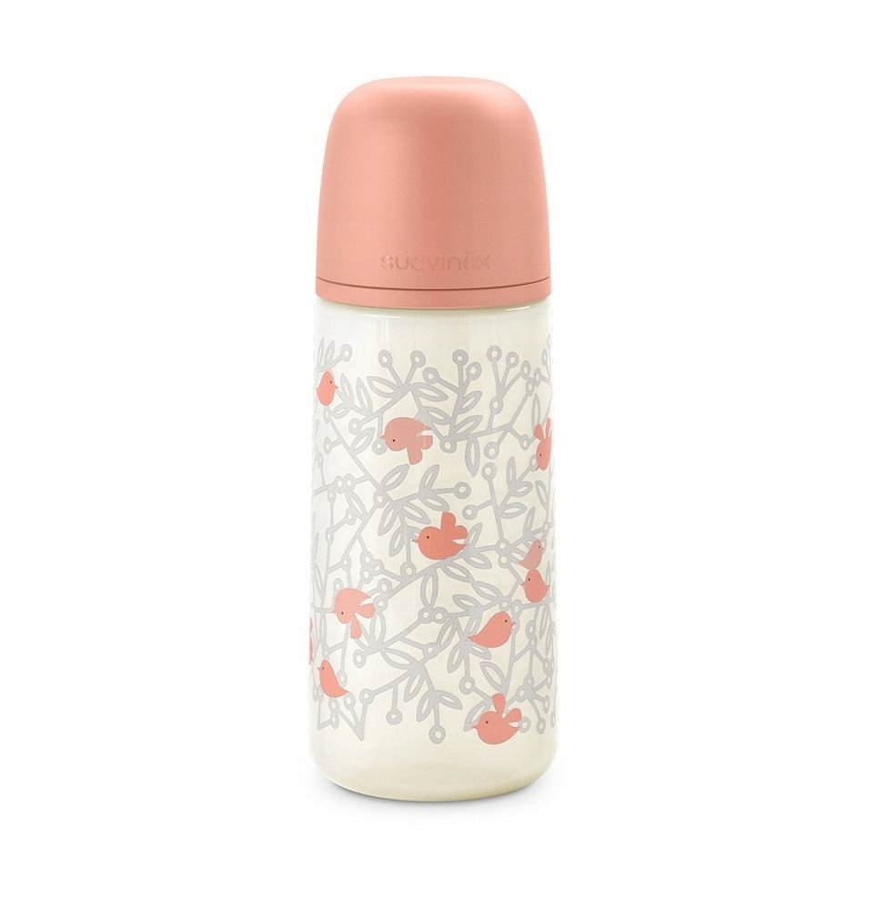 U-grow SUAVINEX - 309116 BUTELKA SX PRO 360ML Szybki przepływ L RÓŻOWA BIRDIES