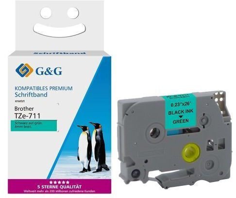 G&G Taśma kompatybilny z Brother TZe-711 18675