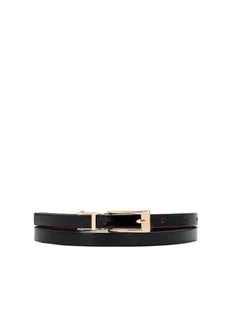 Wąski dwustronny pasek bordowo-czarny - 110 - Paski - miniaturka - grafika 1