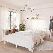 Łóżka - vidaXL Rama łóżka biała lite drewno sosnowe 120x190 cm 810053 - miniaturka - grafika 1