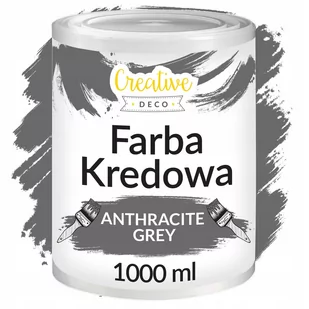 Farba kredowa antracytowa do mebli drewna szara 1L - Farby wewnętrzne - miniaturka - grafika 1