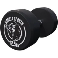 Hantle i ciężarki - Gorilla Sports Hantla Stała Profesjonalna 12,5kg - miniaturka - grafika 1