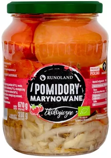 Runoland POMIDORY MARYNOWANE BIO 680 g (310 g) - - Owoce w puszkach i słoikach - miniaturka - grafika 1