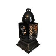 Lampiony i znicze - Znicz Witraż New Mini lustro czarny Ilumini - miniaturka - grafika 1