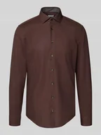Koszule męskie - Koszula biznesowa o kroju slim fit z listwą guzikową - miniaturka - grafika 1