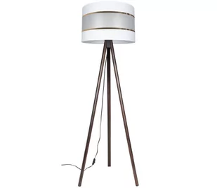 Lampa podłogowa CORAL 1xE27/60W/230V brązowy/biały/złoty - Lampy stojące - miniaturka - grafika 1