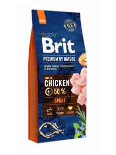 Brit Premium By Nature Sport 15 kg - Sucha karma dla psów - miniaturka - grafika 1