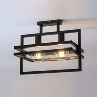 Lampy sufitowe - Merci lampa sufitowa 2-punktowa czarna 32403 - miniaturka - grafika 1