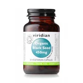 Przeziębienie i grypa - Viridian Organic Black Seed / Ekologiczna Czarnuszka 450 mg (30 kaps.) Viridian - miniaturka - grafika 1