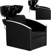 Myjki fryzjerskie - Myjnia myjka fryzjerska barberska Cruz do salonu fryzjerskiego barberskiego misa ceramiczna armatura bateria słuchawka - miniaturka - grafika 1