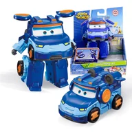 Figurki dla dzieci - Super Wings Transformable Supercharged Leo samolot, wysokość ok. 12,7 cm, figurka 3 w 1, zabawkowy samolot i figurka robota dla chłopców i dziewczyn.. - miniaturka - grafika 1
