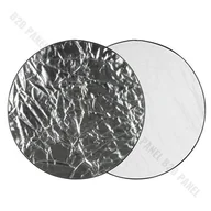 Akcesoria fotograficzne - GlareOne GlareOne Blenda 2w1 srebrno biała 110cm - miniaturka - grafika 1