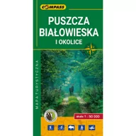 Nauki przyrodnicze - Puszcza Białowieska mapa laminowana Compass - miniaturka - grafika 1