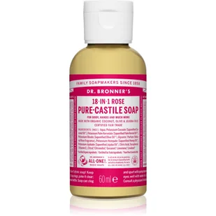 Dr. Bronner's Dr Bronners Dr Bronners Rose uniwersalne mydło w płynie 60 ml - Mydła - miniaturka - grafika 1