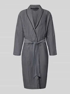 Szlafrok o kroju regular fit z czystej bawełny - Szlafroki męskie - miniaturka - grafika 1