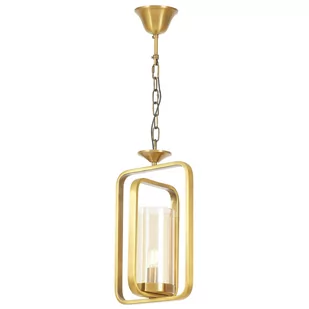 LAMPA WISZĄCA LOFT ZŁOTA BENTON W1 - Lampy sufitowe - miniaturka - grafika 1