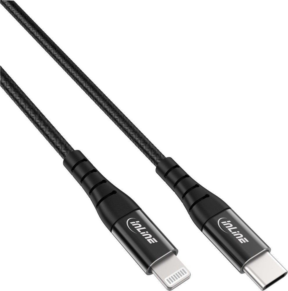 Kabel USB InLine USB-C - Lightning 1 m Czarny 31450D