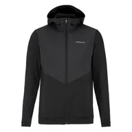 Bluzy męskie - Męska Bluza CRAFT ADV ESSENCE JERSEY HOOD JKT 2 M 1915283-999000 – Czarny - miniaturka - grafika 1