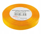 Pasmanteria - BREWIS Wstążka dekoracyjna satynowa 12mm/32m jasnopomrańczowa Brewis 17 - miniaturka - grafika 1
