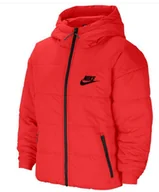 Kurtki damskie - Damska Kurtka NIKE SPORTSWEAR CZERWONA CZ1466-673 r.M - miniaturka - grafika 1