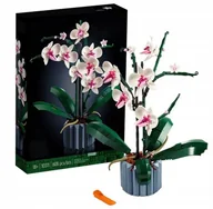Klocki - KLOCKI LOGO KWIATY DO WAZONU ORCHIDEA KWIAT PUZLE 3D BUKIET KWIATÓW 608 - miniaturka - grafika 1