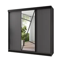 Szafy - Szafa przesuwna z lustrami VENA - 200 grafit - miniaturka - grafika 1