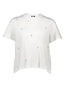 Koszulki i topy damskie - Vero Moda Koszulka w kolorze białym - miniaturka - grafika 1