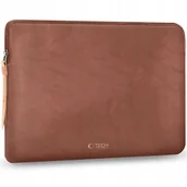 Torby na laptopy - Pokrowiec Tech-Protect Fleece Laptop 13-14 Brown THP4566 - miniaturka - grafika 1
