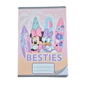 Zeszyty szkolne - Zeszyt szkolny w kratkę A5/16k Myszka Minnie Daisy Besties Wyprawka Szkolna Dla Dziewczynki - miniaturka - grafika 1