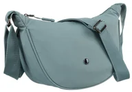 Torebki damskie - Torebka damska z poliestru mała funkcjonalna listonoszka na ramię PETERSON niebieska sportowa crossbody kieszonki - miniaturka - grafika 1