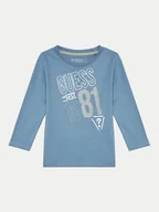 Bluzki damskie - Guess Bluzka N4BI18 I3Z14 Niebieski Regular Fit - miniaturka - grafika 1