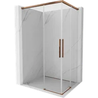 Kabiny prysznicowe - Mexen Rox Duo kabina prysznicowa rozsuwana 120 x 85 cm, transparent, różowe złoto - 8C2D-120-085-60-00 - miniaturka - grafika 1