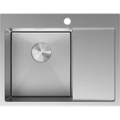 Zlewozmywaki - Mexen Exar zlewozmywak stalowy 1-komorowy z ociekaczem lewy 620 x 480 mm, inox - 6431621005L-01 - miniaturka - grafika 1