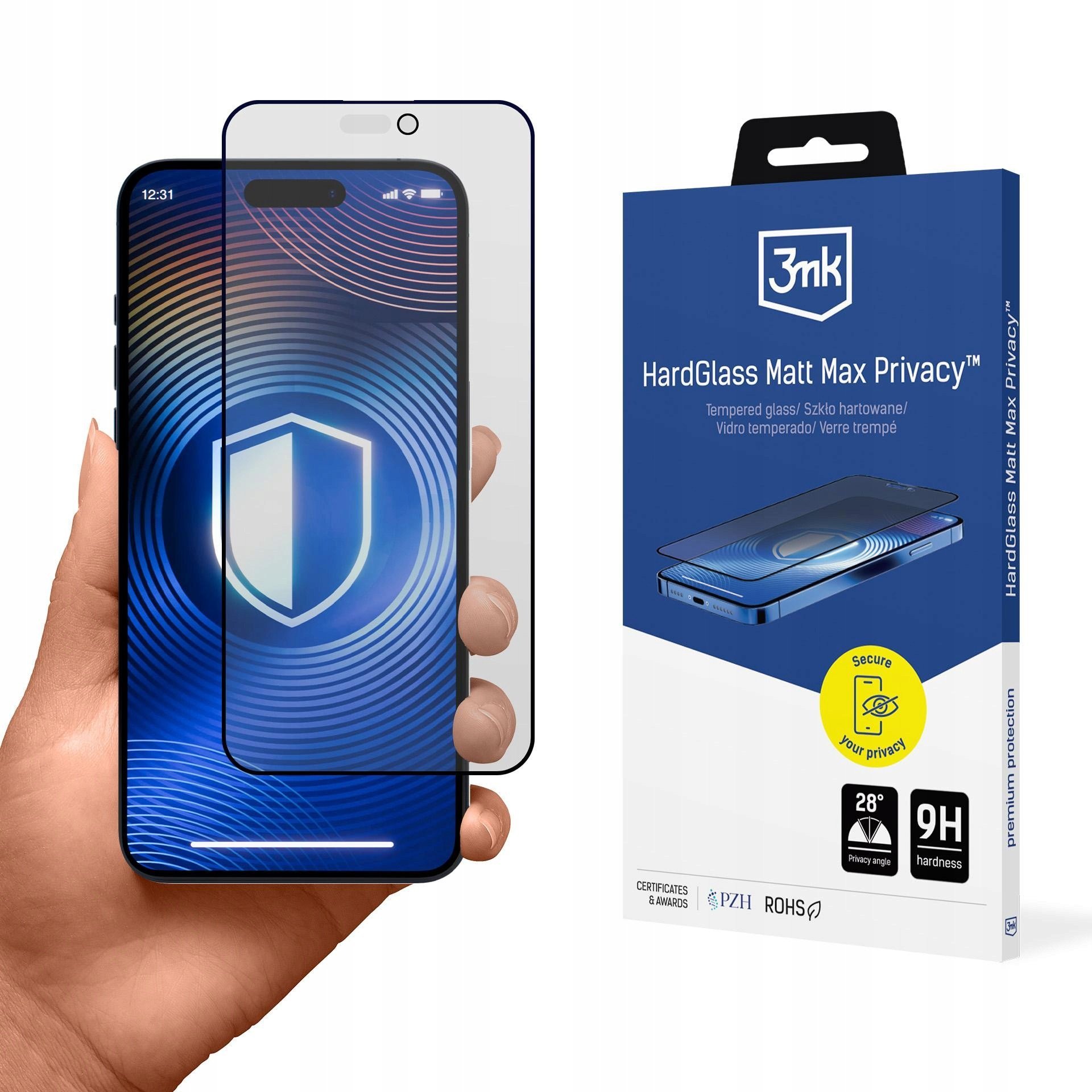 Apple Iphone 17 Pro - 3mk HardGlass Matt Max Privacy