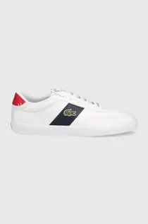 Sneakersy damskie - Lacoste Lacoste sneakersy skórzane COURT-MASTER 0121 1 kolor biały - grafika 1