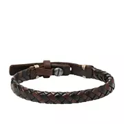 Bransolety męskie - Fossil Bransoletka Męska Vintage Casual Brown Black Bracelet JA5932716 JA5932716 - miniaturka - grafika 1