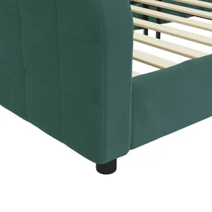 Sofa z funkcją spania, ciemnozielona, 90x200 cm, aksamitna Lumarko! - Łóżka Sofa z funkcją spania, ciemnozielona, 90x200 cm, aksamitna Lumarko! - Łóżka - miniaturka - grafika 7