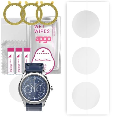3x folia ochronna hydrożelowa do Vector Smart VCTR-34-02 03 - apgo Smartwatch Hydrogel Protection Ochrona na ekran smartwatcha
