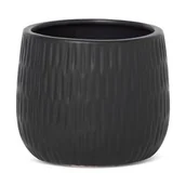 Donice - Doniczka ceramiczna MONI/03 16 x 16 x 13 cm czarny - miniaturka - grafika 1