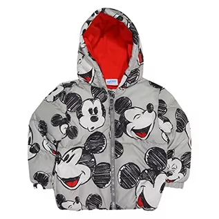 Kurtki i płaszcze dla chłopców - Disney Myszka Miki Szkic AOP Chłopięca Kurtka Puffer | Oficjalny towar | Produkty Myszki Miki - grafika 1