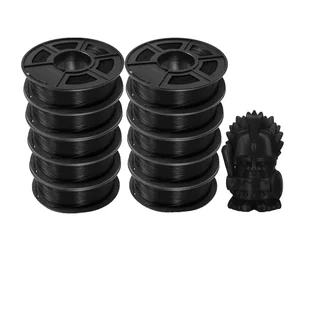 Filament PETG do drukarek 3D, średnica 1,75 mm, bez pęcherzyków powietrza, waga 10 kg, PETG BLACK 10 kg - Filamenty i akcesoria do drukarek 3D - miniaturka - grafika 1