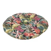 Poduszki ogrodowe - Poduszka okrągła na fotel wiszący kwiaty 100 x 100 x 10/12 cm wielokolorowy - miniaturka - grafika 1