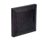 Lampy ogrodowe - LED Zewnętrzne oświetlenie schodowe LED/2W/230V IP65 3000K czarny - miniaturka - grafika 1