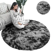 Dywany - Dywan okrągły Ombre Strado 300x300 OmbreGrey (Ciemny Szary) - miniaturka - grafika 1