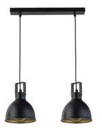 Lampy sufitowe - Sigma Stylowa lampa wisząca biura i domu MARS zwis 2 Czarny złoty 32258 - miniaturka - grafika 1