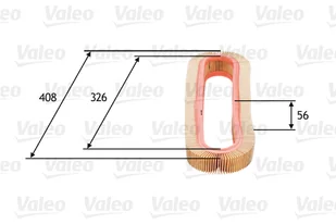 Filtr powietrza VALEO 585667 C41121 585667 - Filtry powietrza - miniaturka - grafika 1