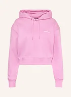 Bluzy damskie - Salomon Krótka Bluza Z Kapturem pink - SALOMON - miniaturka - grafika 1